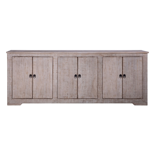 Harrison 83-inch Reclaimed Pine Light Wash Reclaimed Pine 6-Door Sideboard