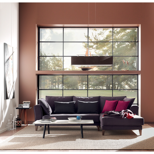 Mestre Plush Upholstered L-Shaped Sectional Sofa