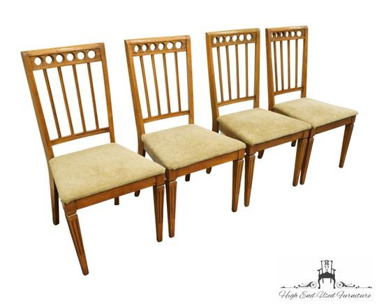 Set Of 4 Century Furniture Italian Mediterranean Neoclassical Tuscan Style Dining Side Chairs