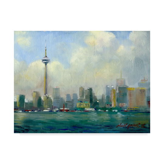 Hall Groat Ii 'Cn Tower, Toronto' Canvas Art - Multi-color
