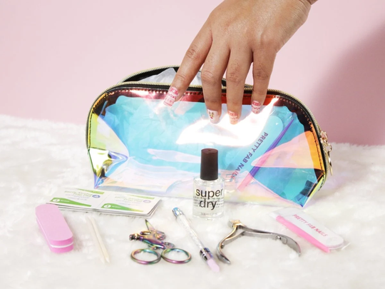 Christmas Nail Gift Kit | Complete Art Manicure Best Holiday Set Wraps & Tools