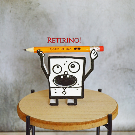 Doodlebob Pencil Holder, Doodlebob & Pencil, 3D Printed Spongebob Gifts For Adults, Unique Pen Holder Desk
