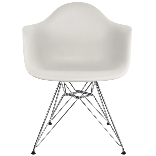 Modern Plastic Chair Armchair With Armsa Wired Chrome Dining Kitchen Desk Work Home Office