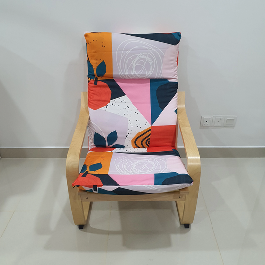 Ikea Poang Chair Cushion Cover - Orange Citrus V2