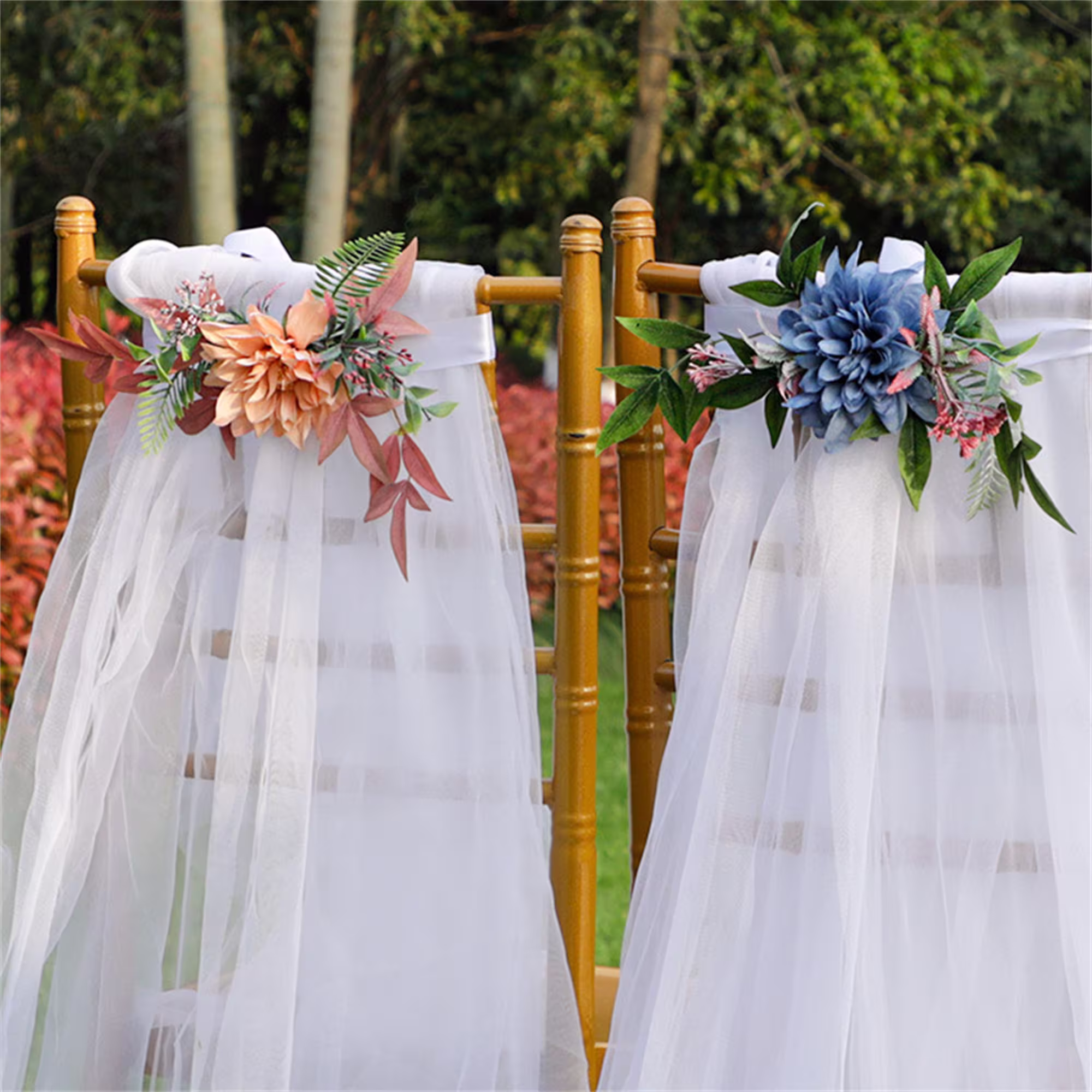 Wedding Chair Flowers-Wedding Venue Decorations
