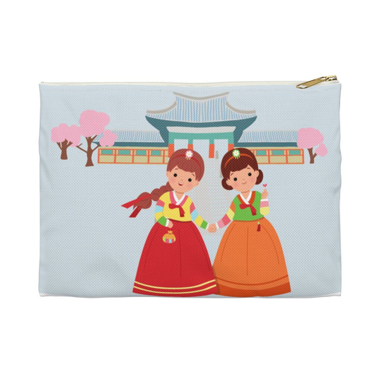 Traditional Korean Accessory Pouch/ Cosmetic Bag Pencil Case/ Cute Pouch