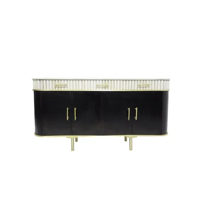 Skillern 59.5" Wide 3 Drawer Mango Wood Sideboard