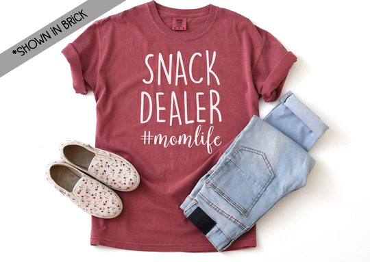 Snack Dealer Comfort Colors Shirt - #momlife Mothers Day Funny Mom Gift For Short Sleeve