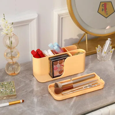 Pencil Holder With Phone Stand, Pen Holder For Desk, Desktop Accessories Organizer And Storage With Tray For Office Supplies, Marker Pens, School Clas