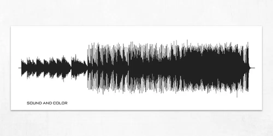 Sound & Color - Song Lyrics Wall Art Lyric Gift Idea, Wave Poster, Custom Print, Picture
