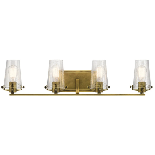 Kichler Lighting Alton Collection 4-light Natural Brass Bath/Vanity Light