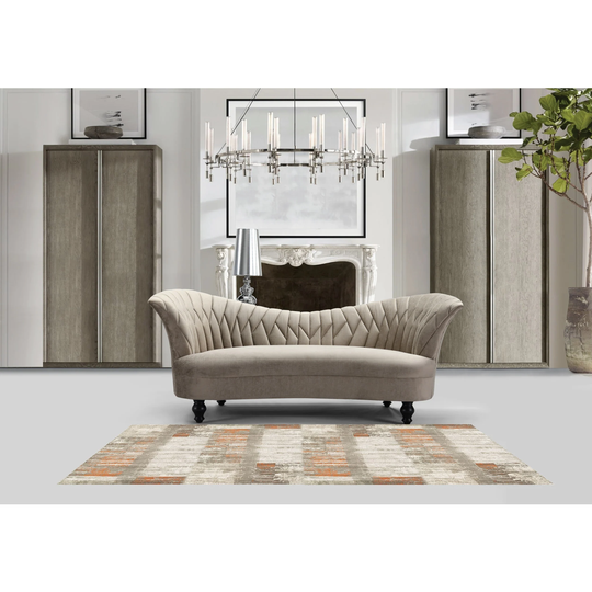 Chic Home Mont Dolent Velvet Upholstered Kidney Sofa