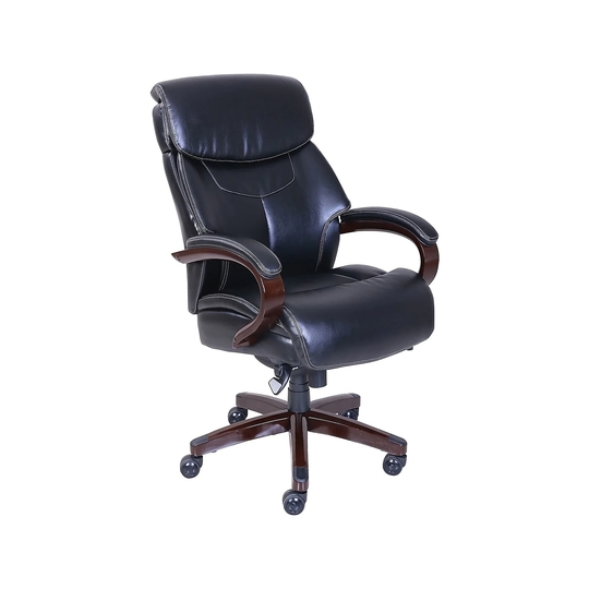 La-Z-Boy Black Bradley Bonded Leather Executive Chair