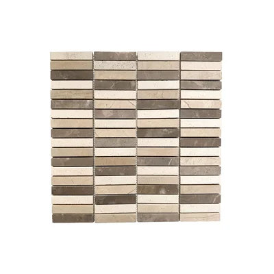 1" x 3" Limestone Linear Mosaic Wall & Floor Tile