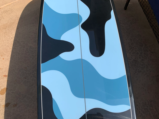 Camo Surfboard Coffee Table