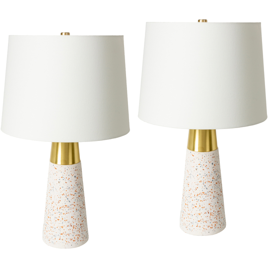 Catelina Modern Concrete Table Lamp Set - 25"H x 14"W x 14"D,25"H x 14"W x 14"D - 25"H x 14"W x 14"D,25"H x 14"W x 14"D