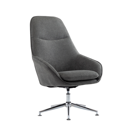 Porthos Home Josie Office Chair, Polyester, Wheels And Floor Footers