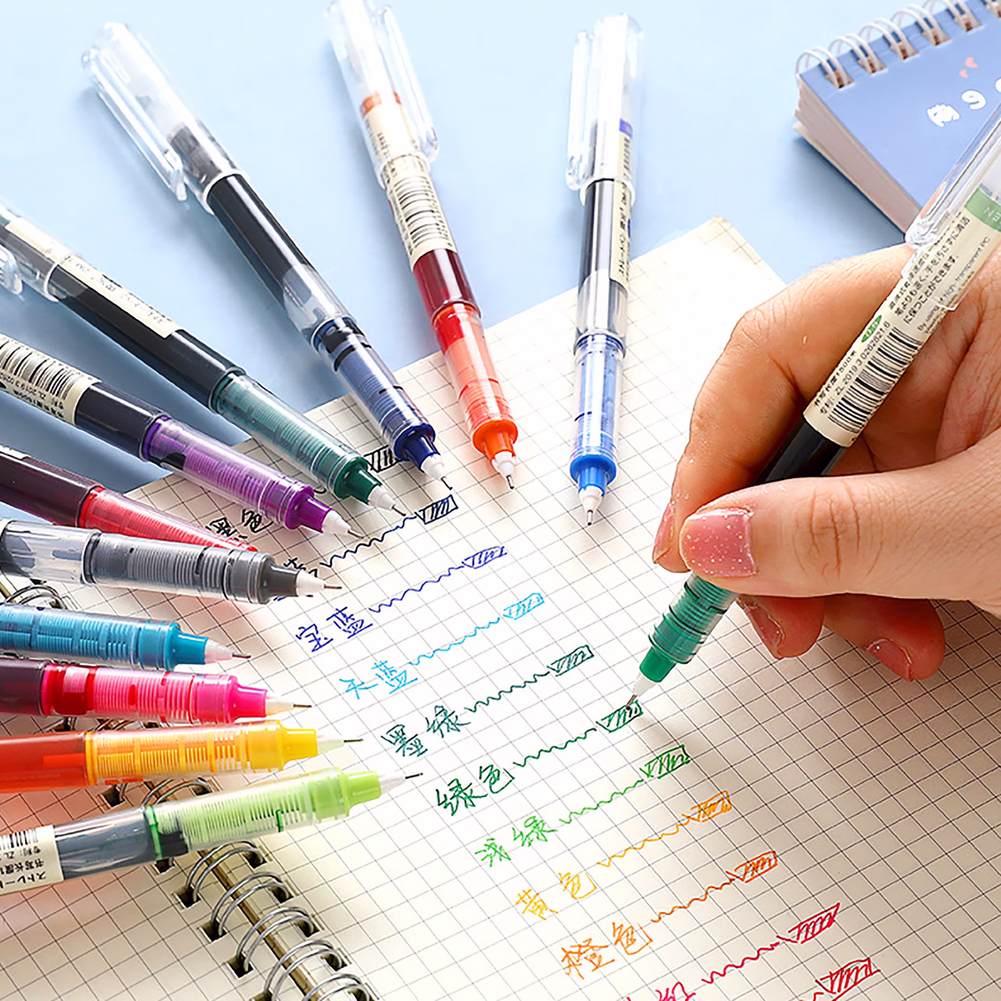 Quick Dry Color Ink Gel Pen, Book Marker, Color Transparent Pen For Taking Notes, Solid Pens, Macaron Writing Supplies Gifts