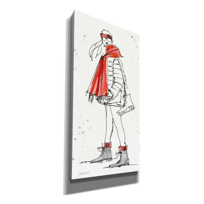Everly Quinn 'Winter Fashion II' By Anne Tavoletti - Wrapped Canvas Painting Print