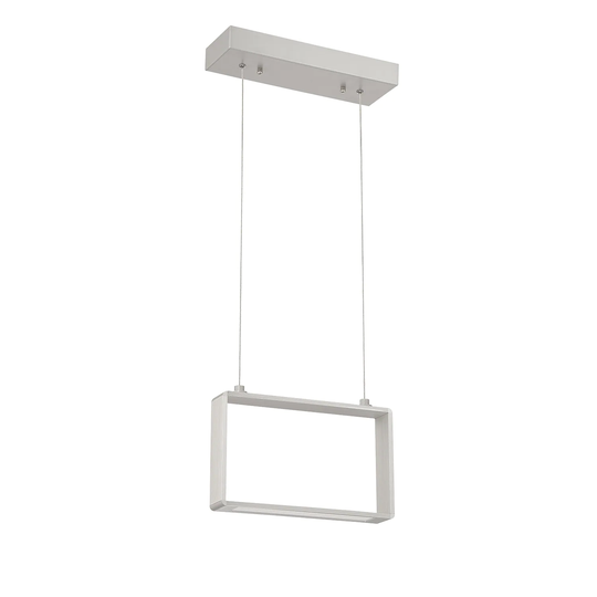 QUADRON 1-Light Small Rectangular LED Pendant