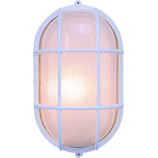 Volume Lighting 1-Light White Outdoor Wall Mounted