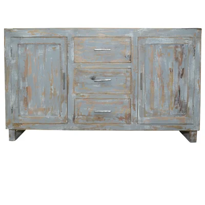 Aadhan 60" Wide 3 Drawer Solid Wood Sideboard