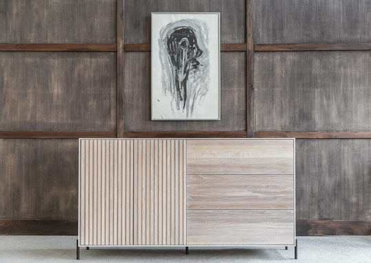 Wood Sideboard, Oak Buffet, Cabinet