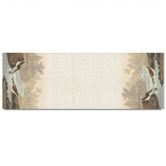 Table Runner, Little Sandpiper From Birds Of America | 1827 By John James Audubon, Linen Table 100% Linen, Top