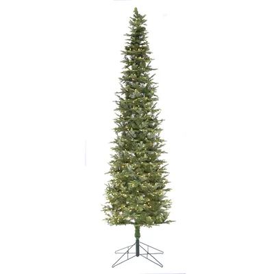 8.86' Green Alpine Artificial Christmas Tree with Clear/White Lights