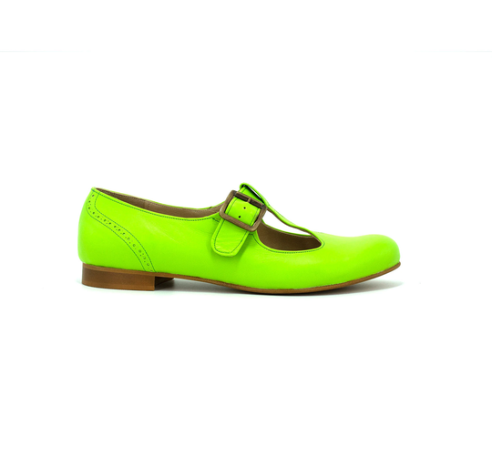 Green Mary Jane Shoes, Wide T Strap Shoe, Leather Shoes, Ballet Flats, Mary Jane, Round Toe Womens Shoes, Custom Shoes, Handmade Shoes