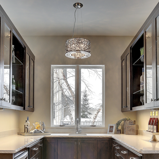 Maxim Inca 7-light Chrome Pendant
