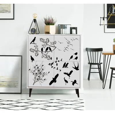 Ouellet 4 - Shelf Storage Cabinet
