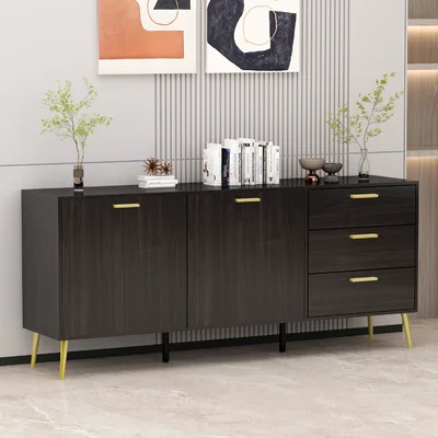 69" Wide 3 Drawer Sideboard