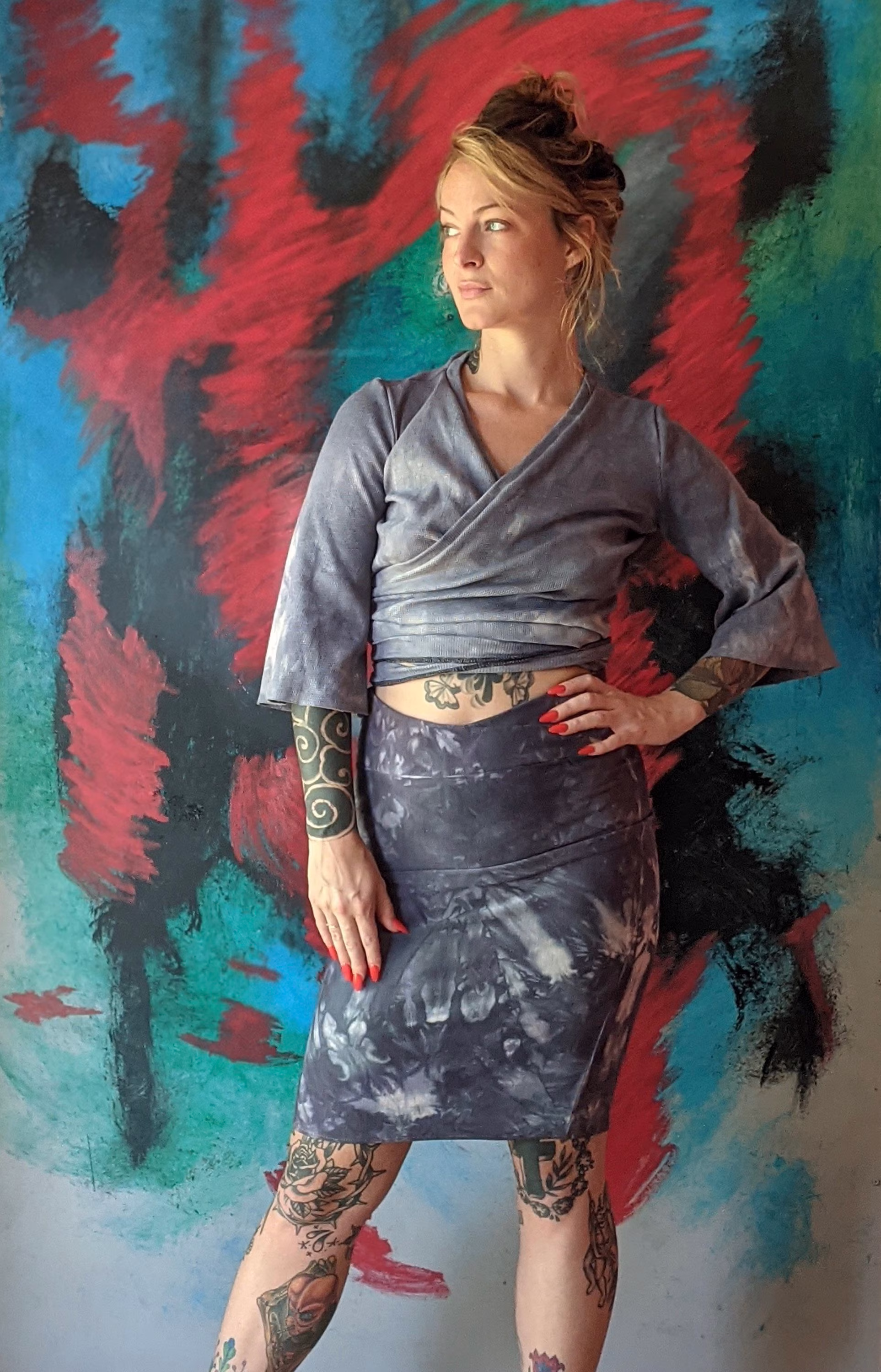 Made To Order Bamboo French Terry Pencil Skirt