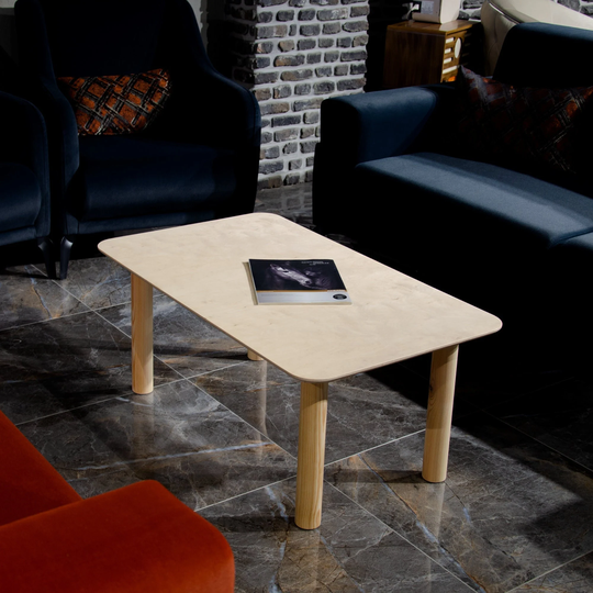 Rectangle Coffee Table, Wood Center Table With Legs, Hardwood Furniture, Large Table, Bedside Living Room Modern Side
