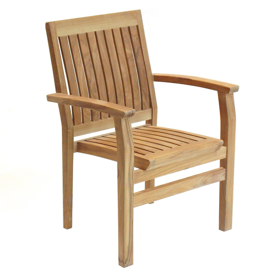 Ntch004 Niagara Teak Stacking Arm Chair