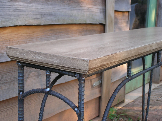 Custom Rustic Industrial Coffee Table Sofa Side