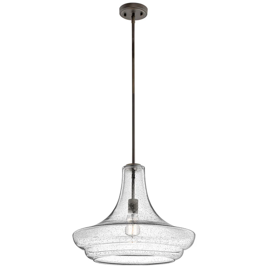 Kichler Lighting Everly Collection 1-light Olde Bronze Pendant 19 inch Diameter