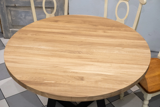 45" Oak Round Table Top Without Legs, Dining Top, Oak, Dine Large