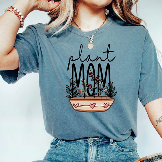 Comfort Colors Plant Mom Shirt, Lover Boho Oversized Gift For Her