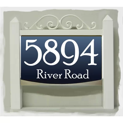 Traditional LED Wall Address Plaque