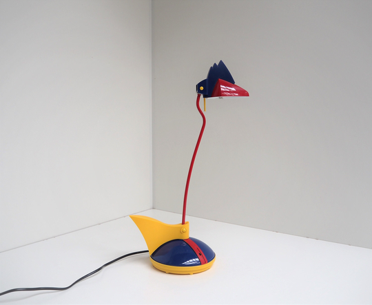 Cool Memphis Style Table Lamp in Bright Colors Made By The German Company Brilliant, 1990S