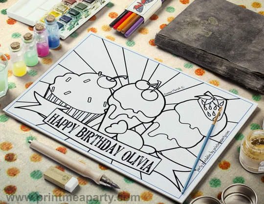 Coloring Pages Icecream, For Girls, Printable, Summer Pages, Icecream Printable