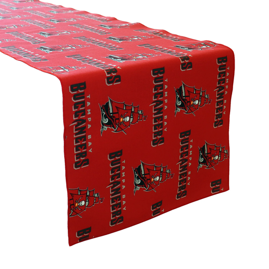 Tampa Bay Buccaneers 100% Cotton Table Runner/Home Dining Décor Sports Events Holidays & Parties Tailgate Football Fans