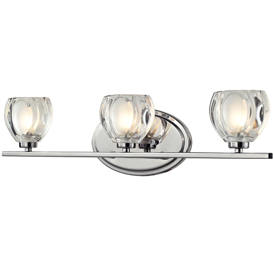 Avery Home Lighting Hale 3-light Chrome Vanity Light - Silver