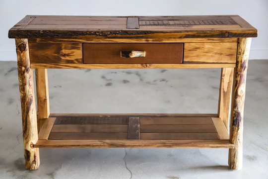 Homestead Sofa Table | Entryway Reclaimed Furniture Handmade Rustic
