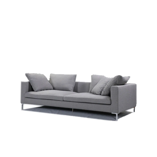 Margo King Sofa - Grey. - 7'6" x 9'6"