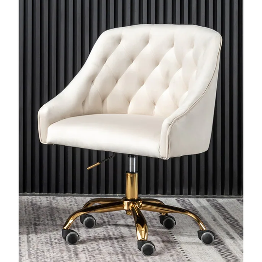 Best Master Furniture Gold Swivel and Adjustable Office Chair