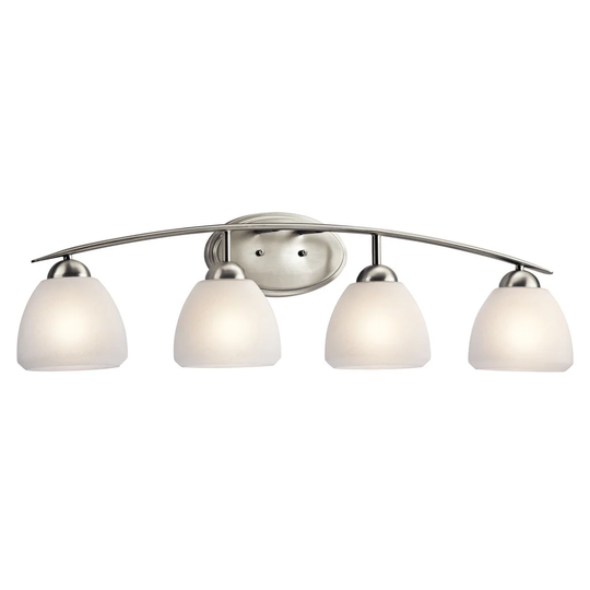 Kichler Lighting Calleigh Collection 4-light Brushed Nickel Bath/Vanity Light