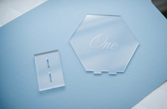Acrylic Hexagon Table Numbers
